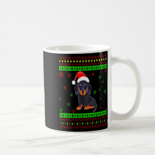Cute Dachshund Long Dog Mom Merry Xmas New Year  Coffee Mug