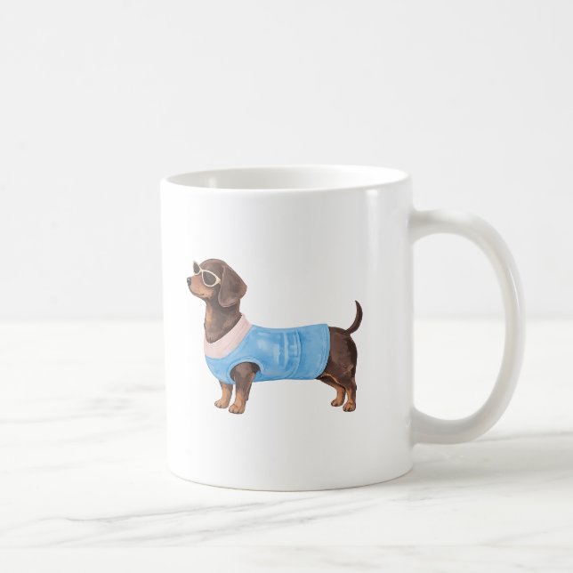 Cute Dachshund Mug Design (Right)