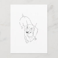 Cute Dachshund Mug – Line Art Sausage Dog