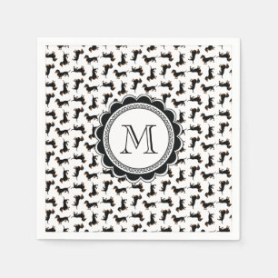 Cute Dachshund Pattern Napkin