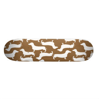 Cute Dachshund Pattern Perfect Gift for Doxie Love Skateboard