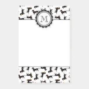 Cute Dachshund Pattern Post-it Notes