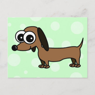 Cute Dachshund Postcard