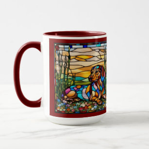 Cute Dachshund Rainbow Coffee Mug