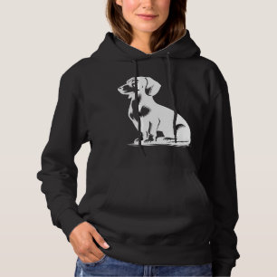 Cute Dachshund Stylish Little Hunting Dog Hoodie
