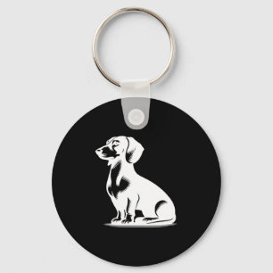 Cute Dachshund Stylish Little Hunting Dog Keychain