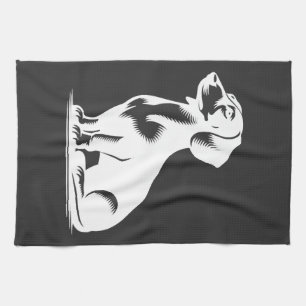 Cute Dachshund Stylish Little Hunting Dog Kitchen Towel