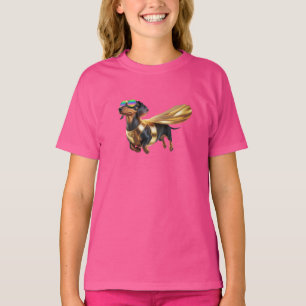 Cute Dachshund Superhero T-Shirt