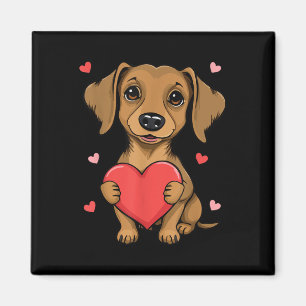Cute Dachshund Valentines Day Heart Lover Dog Mom Magnet