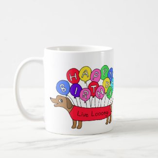 Cute Dachshund Weiner Dog Happy Birthday Gift