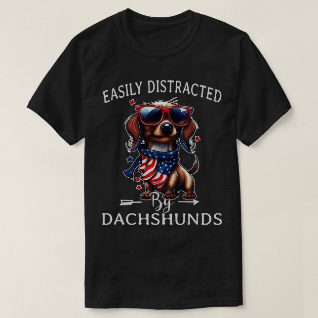Cute dachshunds 1 T-Shirt (Design Front)