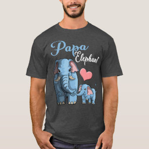Cute Dad Elephant Pregnancy Announcement Baby Show T-Shirt