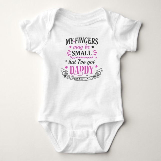 Cute Daddy Baby Bodysuit (Front)
