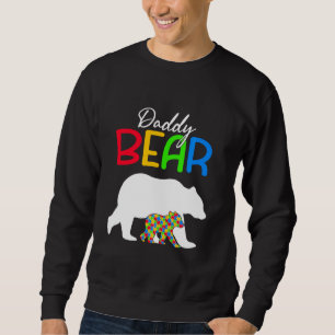 Cute Daddy Bear Autism Awareness Autistic Family Sweatshirt