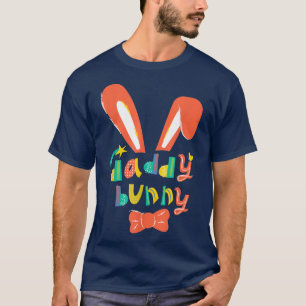 Cute Daddy Bunny Family Easter  For Dads  T-Shirt