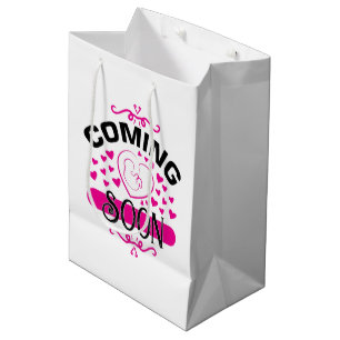 Cute Daddy-to-be word art Large Gift Bag 