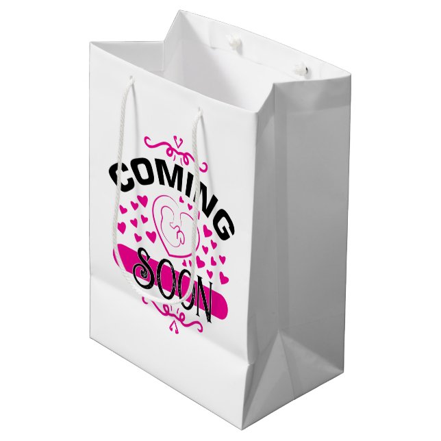 Cute Daddy-to-be word art Large Gift Bag  (Front Angled)