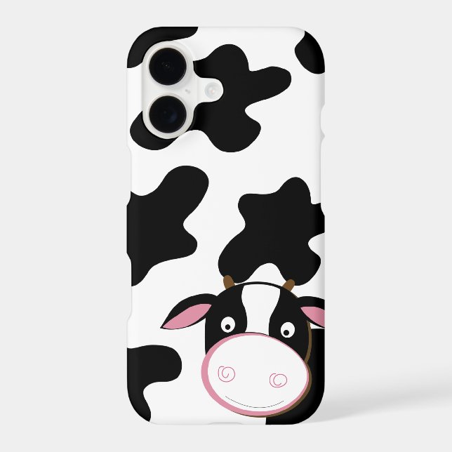 Cute Dairy Cow Black White Cows Pattern (Back)