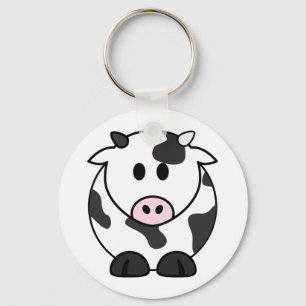 Cute Dairy Cow Keychain