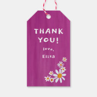 Cute Daisies Gouache Custom Baby Shower THANK YOU