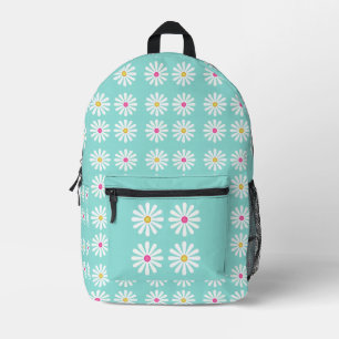 Cute daisies printed backpack