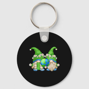 Cute Daisy Flower Hippie Couple For Mom And Dad Ea Keychain