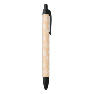 Cute Daisy Flower Pattern Black Ink Pen