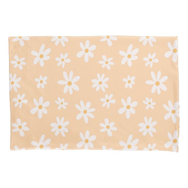 Cute Daisy Flower Pattern Pillowcase (Front)