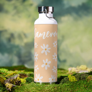 Cute Daisy Flower Pattern Water Bottle