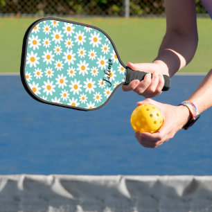 Cute Daisy Pattern Custom Pickleball Paddle