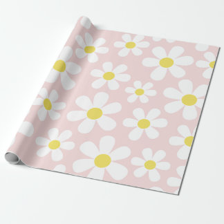 Cute Daisy Pink Wrapping Paper