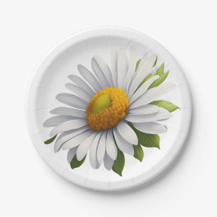Cute Daisy — Power of Flowers Paper Plate