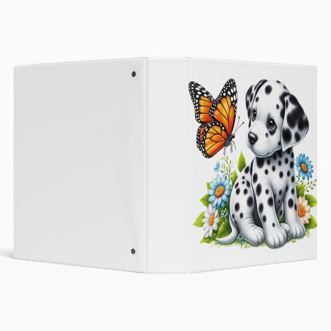Cute Dalmatian/Butterfly friends Binder (Background)