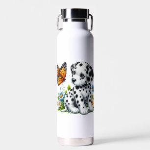 Cute Dalmatian/Butterfly friends Water Bottle