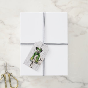 Cute Dalmatian Dog Christmas Gift Tags