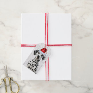 Cute Dalmatian Dog Christmas Holiday Gift Tags