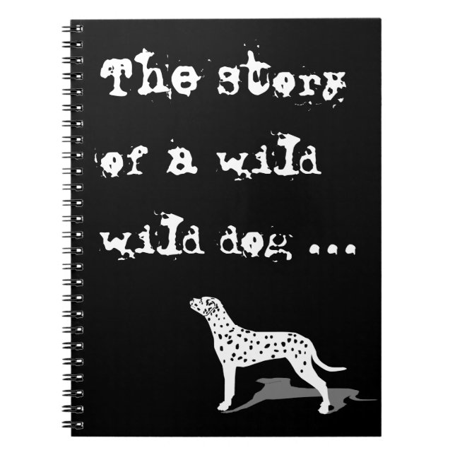 Cute Dalmatian dog Notebook (Front)