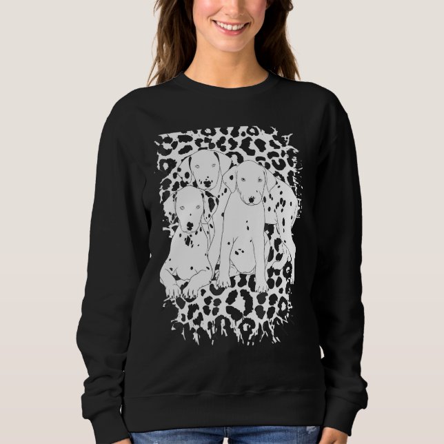 Cute Dalmatian Dog Puppy   Sweatshirt (Front)
