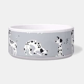 Cute Dalmatian Dog Seamless Pattern