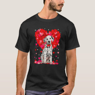 Cute Dalmatian Dog Valentines Day Heart Puppy Love T-Shirt