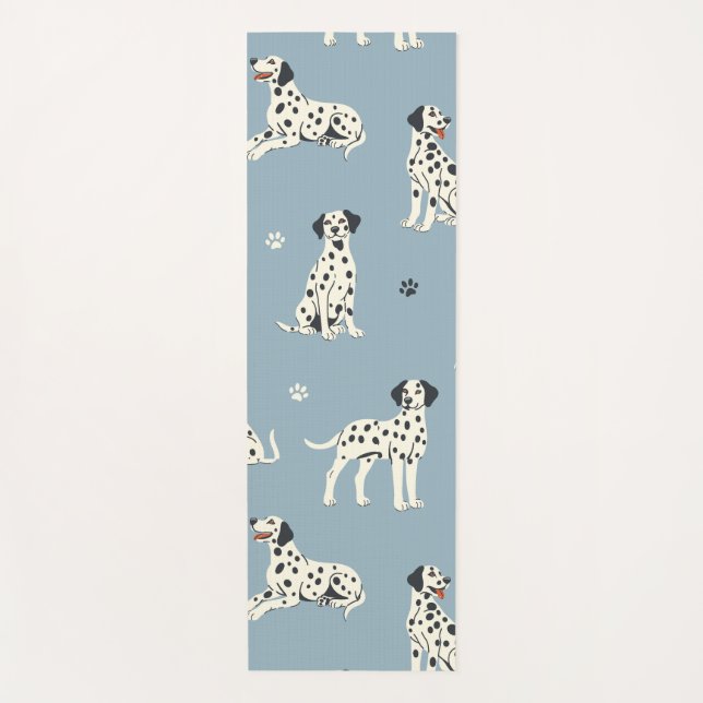 Cute Dalmatian Dogs Lover  Yoga Mat (Front)