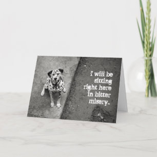 Cute Dalmatian I'm Sorry card