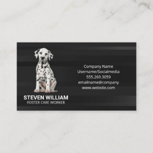 Cute Dalmatian Puppy Business Card