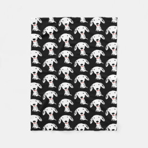 Cute Dalmatian Puppy Dog Pattern Fleece Blanket