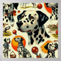 Cute Dalmatian Seamless