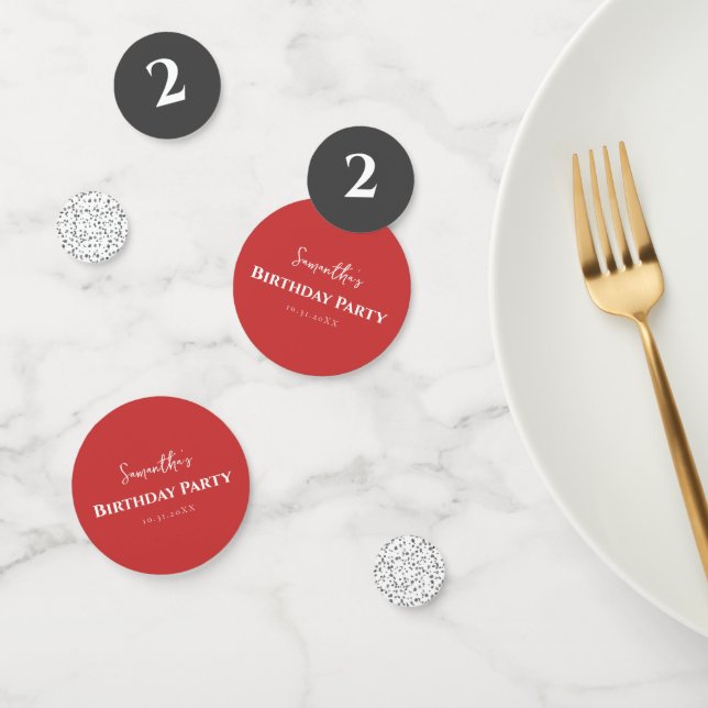 Cute Dalmatian Spots Kids Birthday Party Confetti (Group)