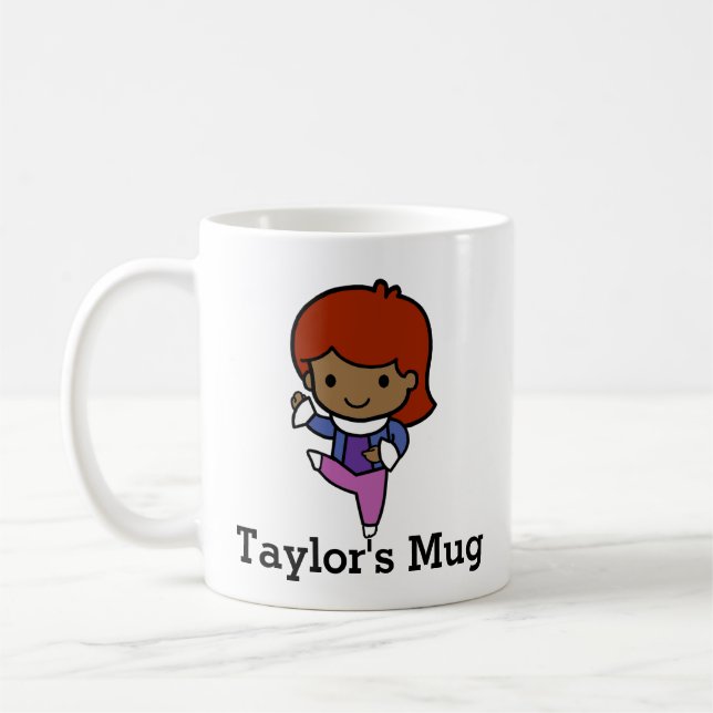 Cute Dancer, jazz / ballet Coffee Mug (Left)