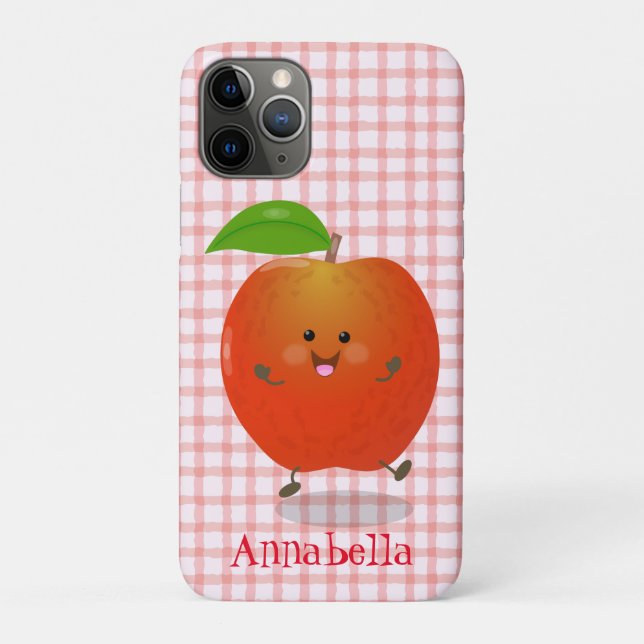Cute dancing apple cartoon illustration Case-Mate iPhone case (Back)