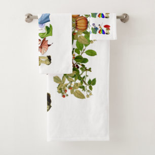 Cute Dancing Girls Bath Towel Set