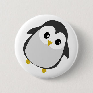 Cute Dancing Penguin Illustration 2 Inch Round Button
